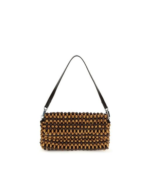Staud Brown Wood Shoulder Bag