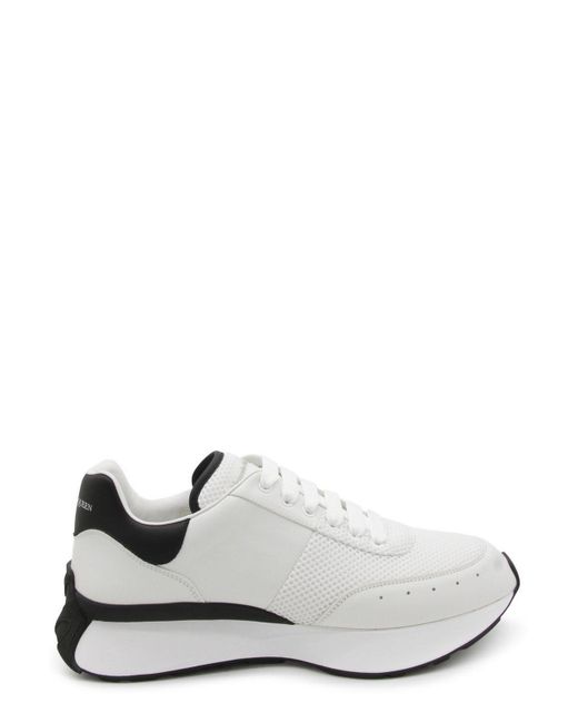 Alexander McQueen White Fw24 Sprint Runner Sneakers for men