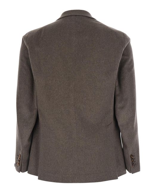 Tagliatore Brown Double-Breasted Jacket Montecarlo Blazers for men