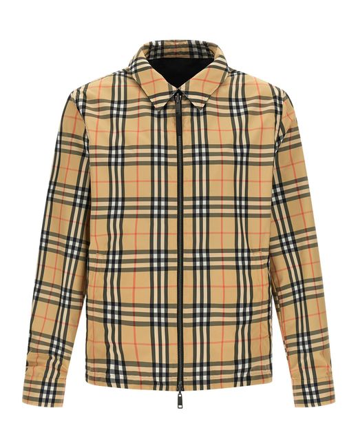 Burberry Black Shirt Collar Jacket for men