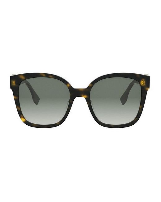 Fendi Brown Ff Diamonds Acetato Sunglasses