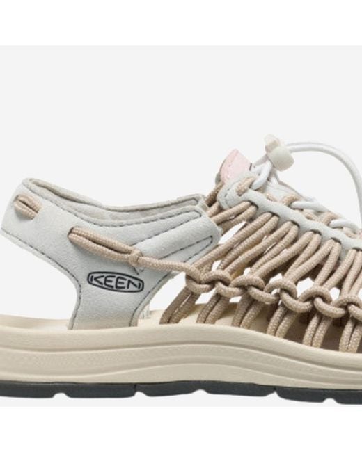 Keen Metallic Sandals Uneek Leather And Textile