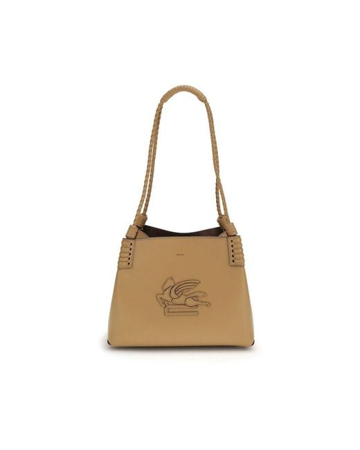 Etro Natural Shoulder Bags