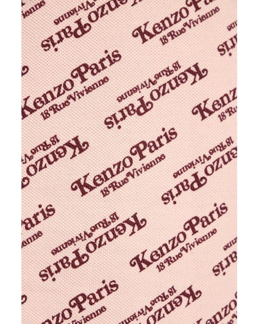 KENZO Pink Dress With Logo,