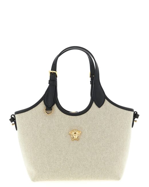 Versace Metallic 'La Medusa' Mini Shopping Bag