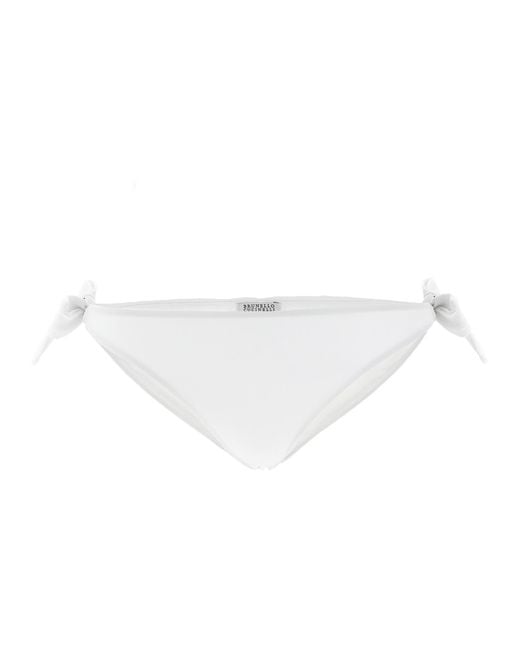Brunello Cucinelli White Polyamide Swim Briefs Clothing