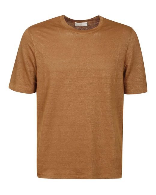 FILIPPO DE LAURENTIIS Brown Tshirt Ss for men
