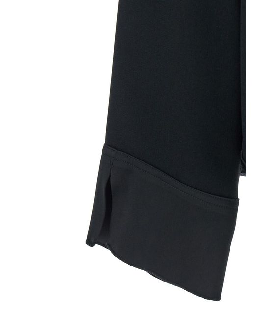 Forte_forte Black V-Neck Sweater Acetate Blend Tops