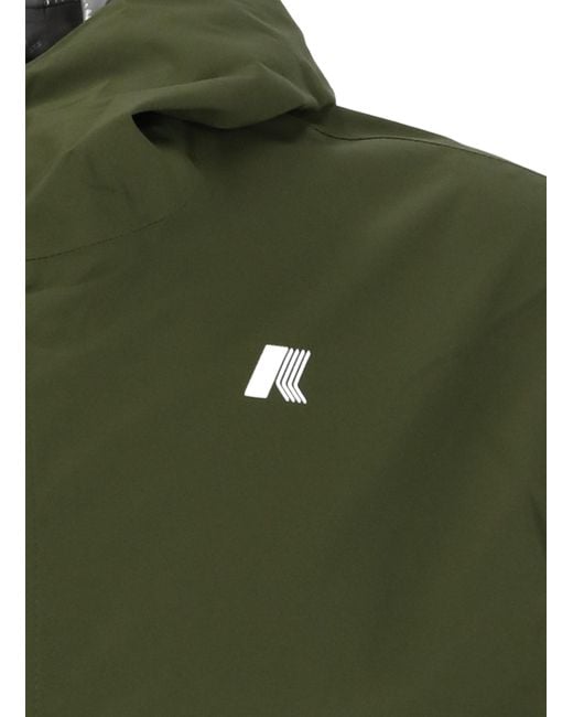 K-Way Green Jack Stretch Dot Jacket for men