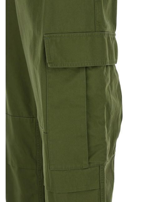 Saint Laurent Green High Waist Cargo Pants