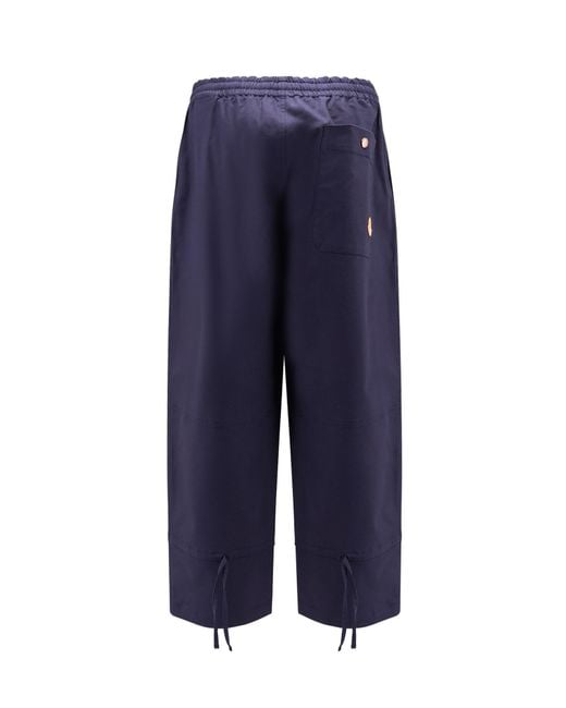 Moncler Genius Blue Moncler X Gilga Farm Designed By Donald Glover Cotton Blend Trousers for men