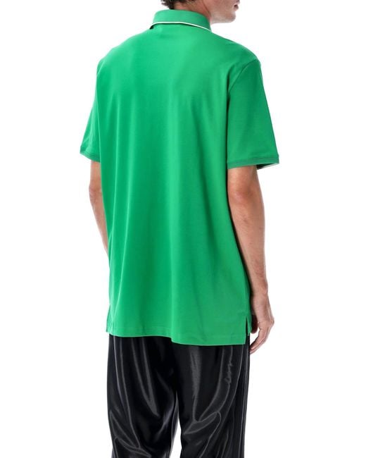 Adidas Originals Green Originals Twistknit Trefoil Polo Shirt for men
