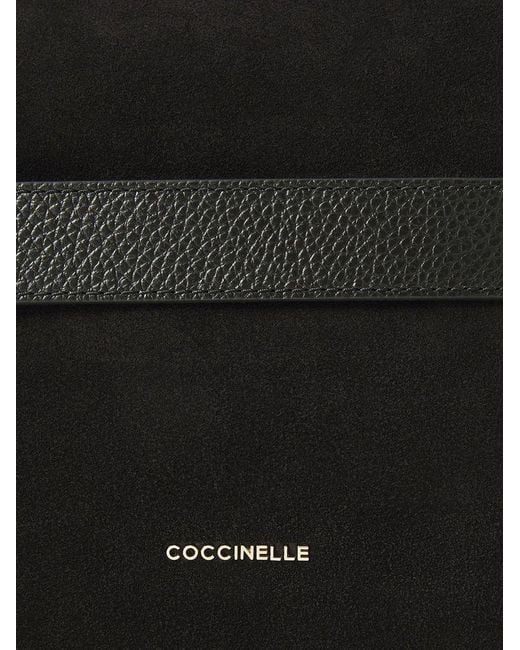 Coccinelle Black Shoulder Bag Cow Leather Shoulder-Bags