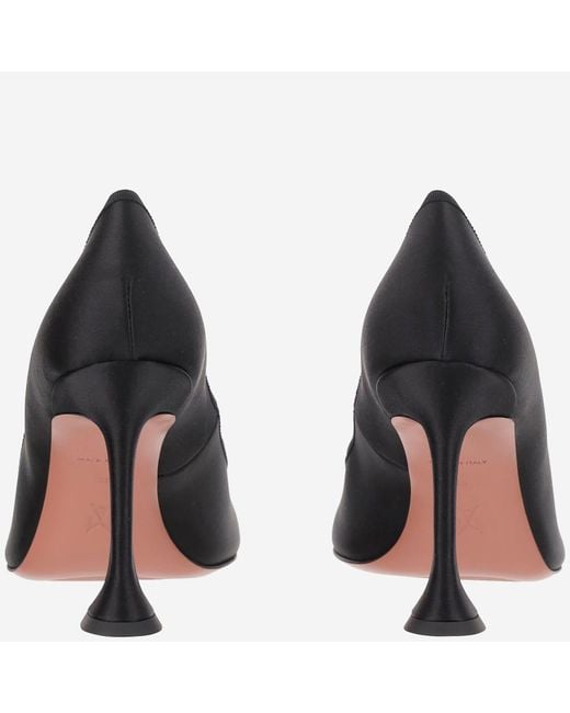 AMINA MUADDI Black Bow Heels