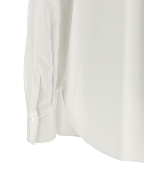 Brunello Cucinelli White Cotton Blouse