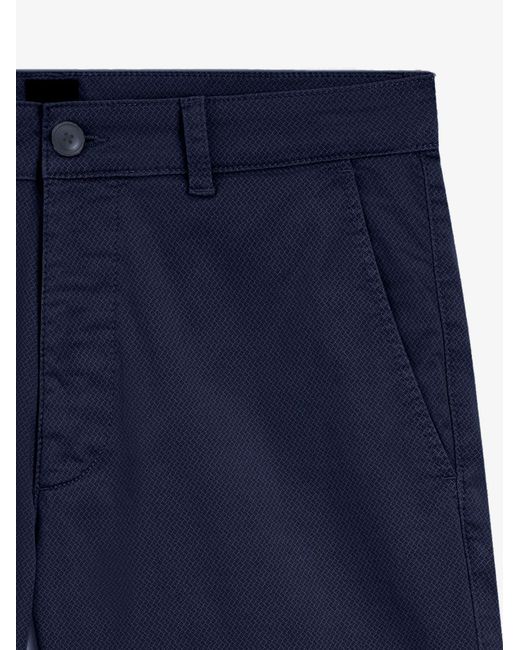 Boss Blue Shorts Cotton Stretch for men