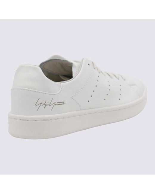 Y-3 Gray Leather Sneakers for men