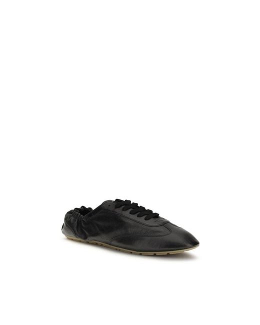 Saint Laurent Black Calf Leather Bos Taurus Athletic Sneakers for men