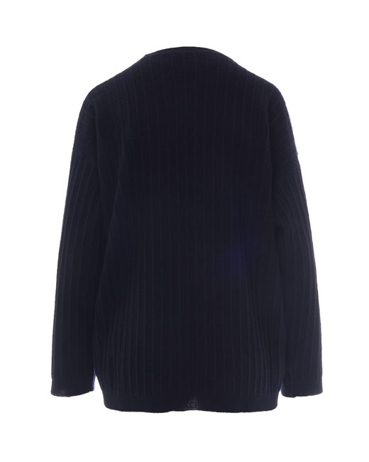 Fabiana Filippi Blue Night Platinum Wool-Blend Sweater