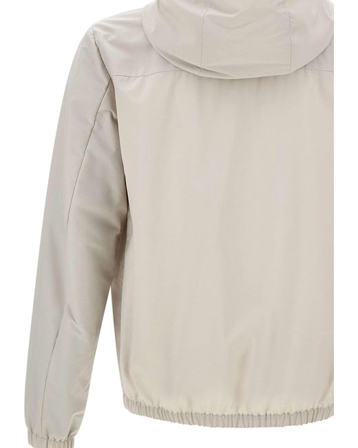 Eleventy White Nylon And Wool By Loro Piana Jacket for men
