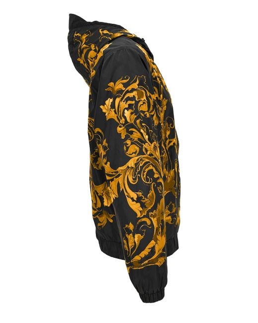 Versace Black Jeans Couture Down Jacket for men