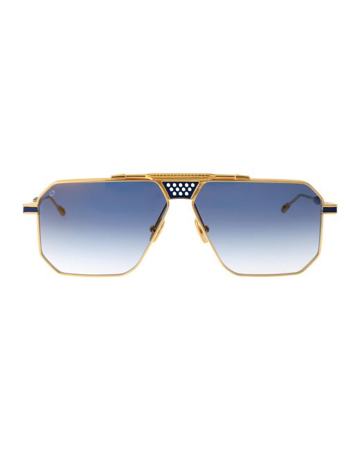 T Henri Blue Berlinette Lor Bleu L'Or Titanium Sunglasses