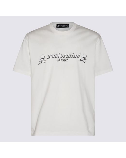 Mastermind Japan White And Cotton T-Shirt for men