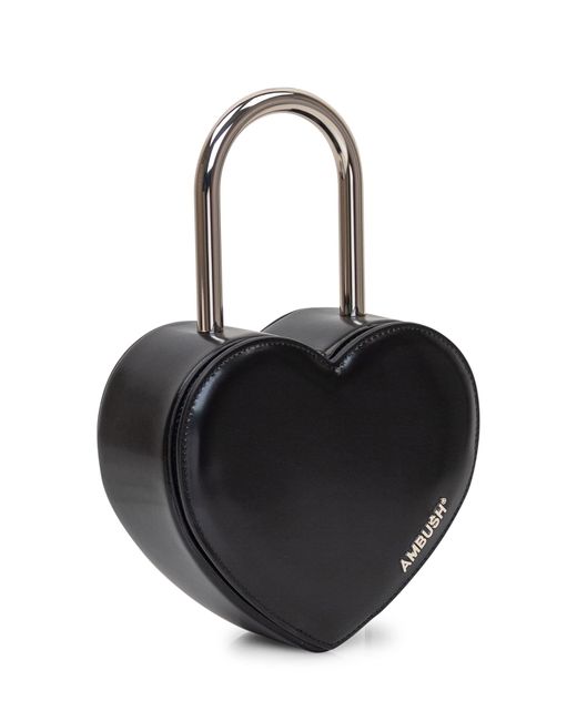 Ambush Black Heart Padlock Bag