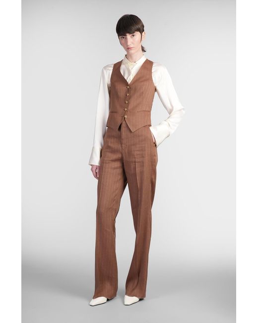 Tagliatore Brown Giselle Vest