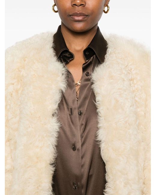 Tom Ford White Lamb Fur Jacket