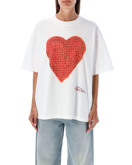Marni White Tshirt Heart