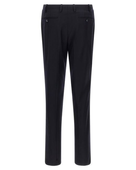 Kiton Blue Virgin Wool And Cashmere Dress for men