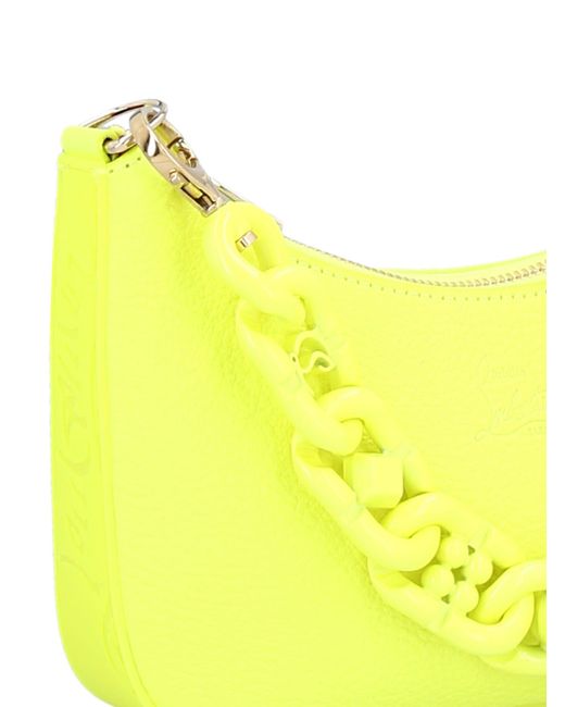 Christian Louboutin Yellow Loubila Chain Mini Shoulder Bag