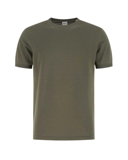 Aspesi Olive Green Cotton T-shirt for men