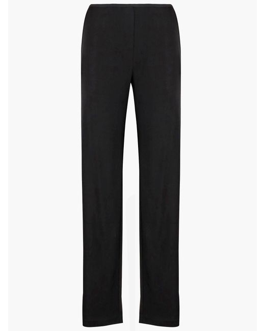 Helmut Lang Black Fluid Viscose Pants