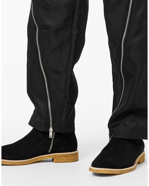Represent Black Crepe Suede Chelsea Boots for men