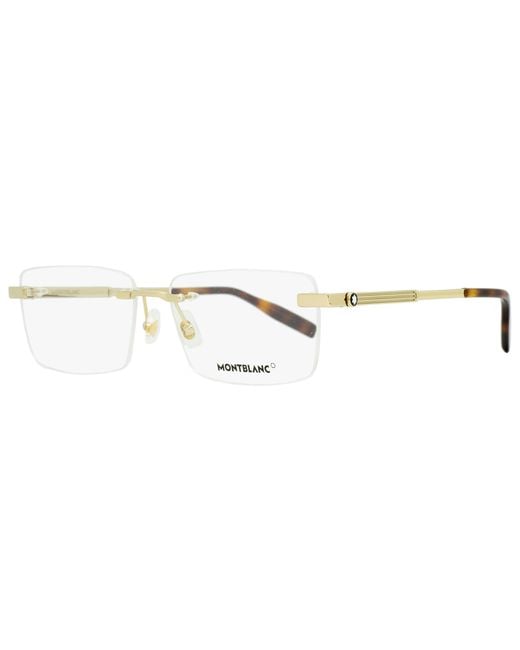 Montblanc Black Rimless Eyeglasses Mb0030O-Havana 59Mm 30 for men