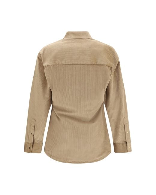 DARKPARK Natural Anne Corduroy Shirt Cotton; Elastane