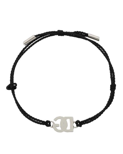 Dolce & Gabbana Black Bijoux Polyester Brass for men