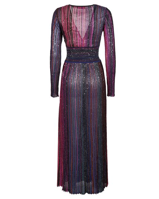 Missoni Purple Long Dress