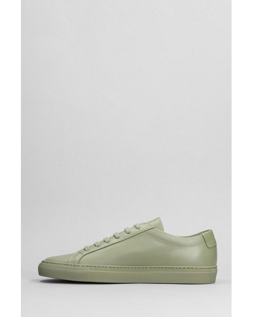 Common Projects Green Achilles Low Sneakers for men