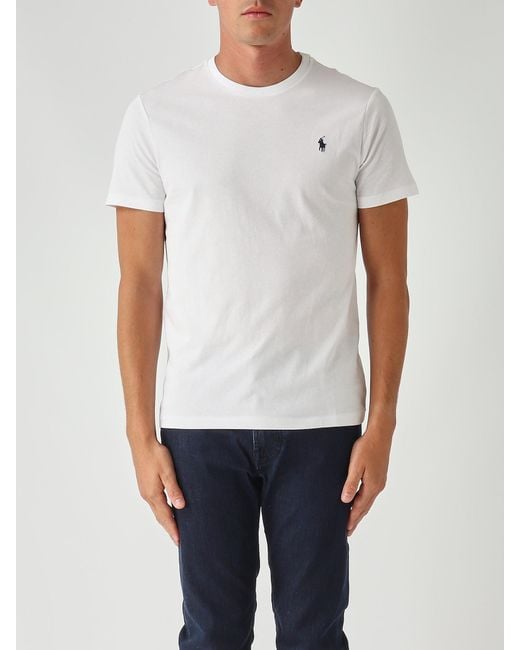 Polo Ralph Lauren White Custom Slim-Fit for men