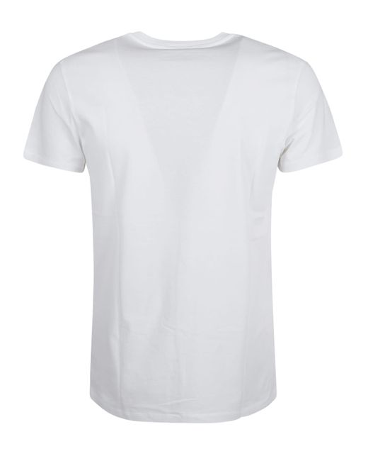 Jil Sander White V-Neck T-Shirt for men