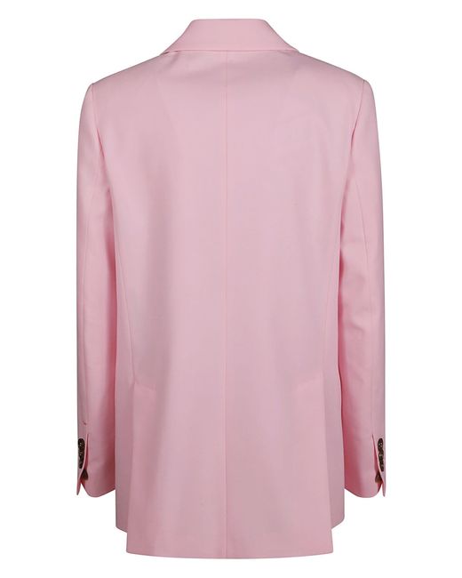 DSquared² Pink Wool-Blend Palazzo Trousers