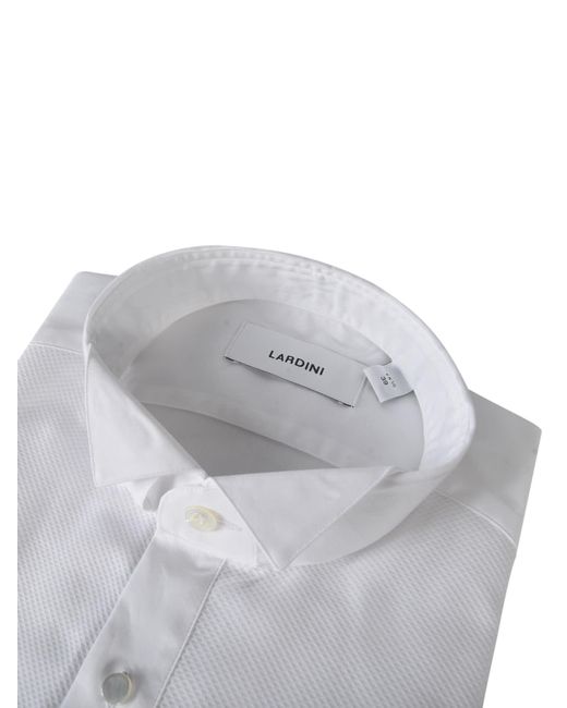 Lardini Blue Patched Pocket Plain Shirt for men