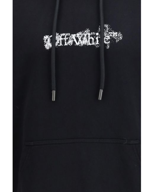Off-White c/o Virgil Abloh Blue Heraldic Treshold Arrows Skate Hoodie Cotton Sweatshirts for men