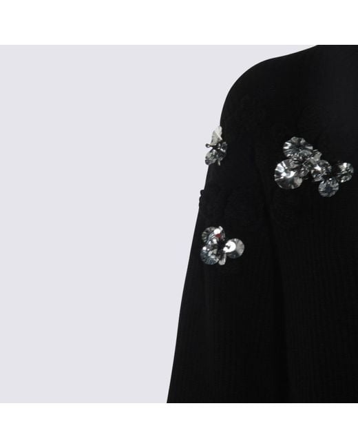 Blumarine Black Wool Knitwear