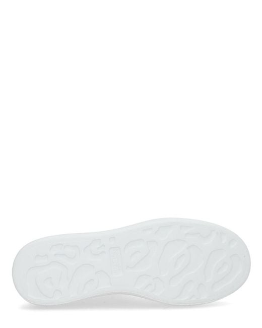 McQueen White Oversize Sneaker Calf Leather Trainers for men
