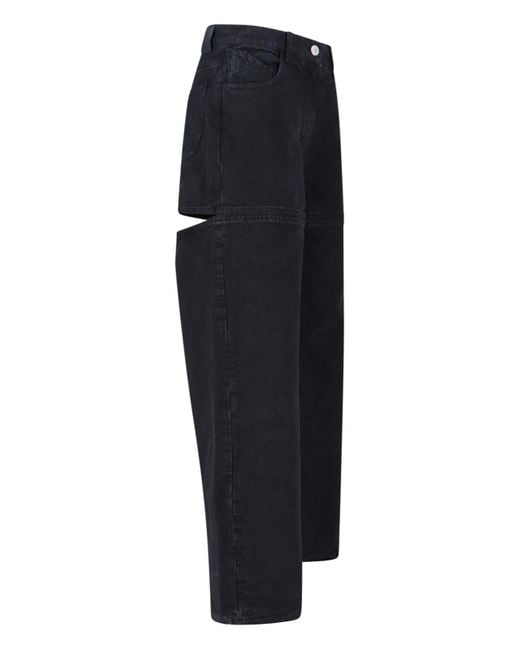 The Attico Blue Cut-Out Jeans