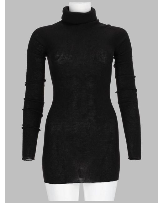 Rick Owens Black Sheath Jumper Wool New Jumpers